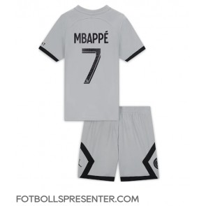 Paris Saint-Germain Kylian Mbappe #7 Bortatröja Barn 2022-23 Kortärmad (+ korta byxor)
